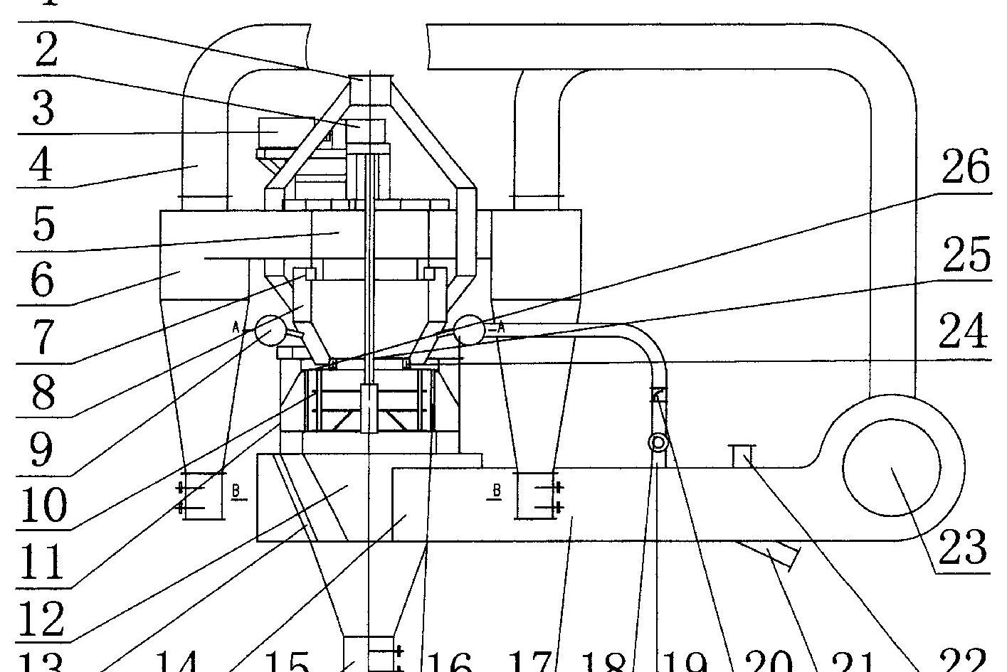 旋风式选粉机工作原理